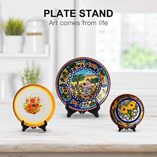 Black Wooden Easel Stand for Display Pictures, Cook Books & Art (3 Sizes: 4", 6", 8")