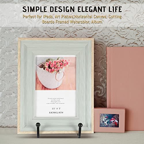 Mixweer 6 Inch Plate Stand 18 Pack Metal Picture Frame HolderDecorative Display Easel Tabletop Art(Black)