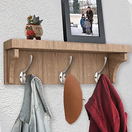 Retro Dual Coat Hooks Wall Mounted for Home Users