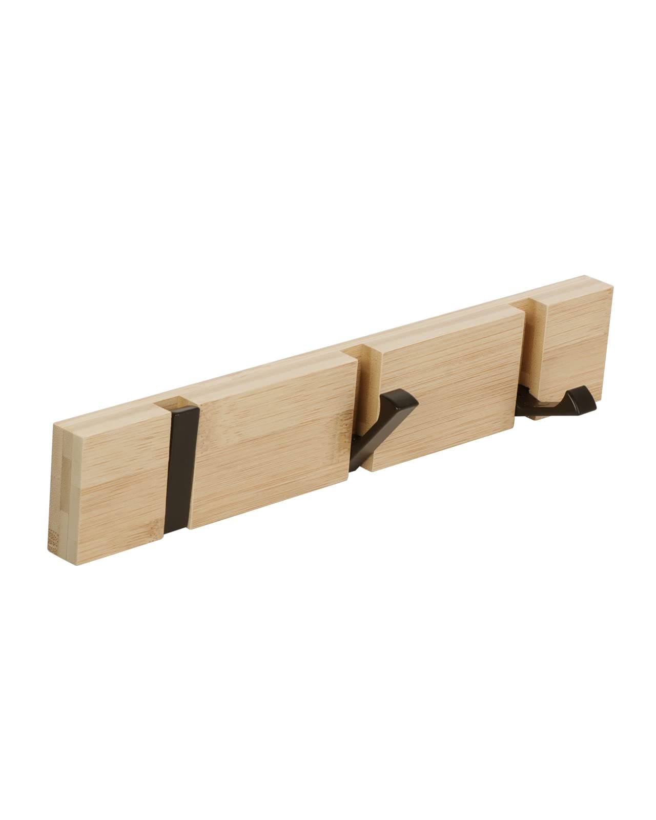 Wall Mount Coat Rack with Retractable Hooks for Home Use