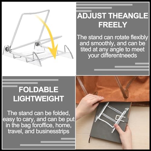 Clear Acrylic Plate Stand with Adjustable Wire Holder Stand 4.75" H