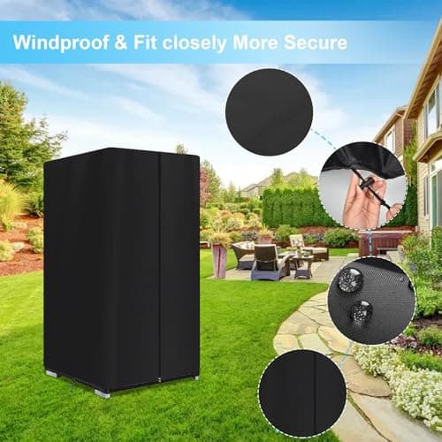 Black Portable Outdoor Pool Towel Rack Cover, 24x24x47 Inch