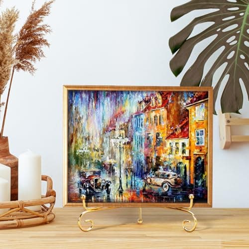 3 Size Gold Plate Stands 6pcs for Display Plates, Cup & Saucer, Picture Frames, Tableware Organizer