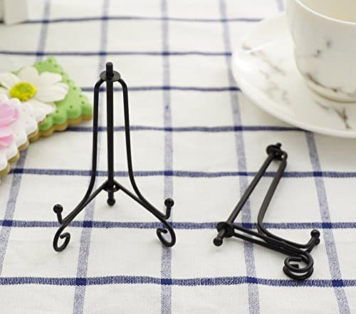 Artliving Black 3.5 Inch Mini Cookie Holder Display Easels (4 pack)