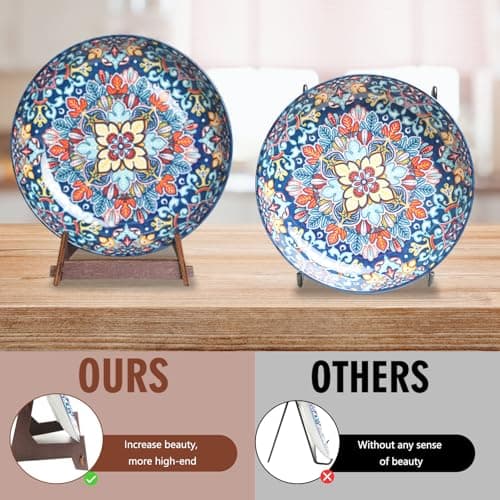6 Inch Wooden Display Stand for Plates, Frames, Photos & Decor – Tabletop Art