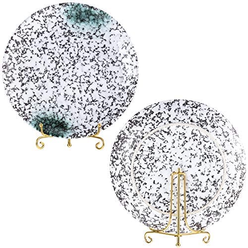 Tatuo 4-Pack Gold Mini Display Stands, 4-Inch Iron Easel for Home & Wedding Decor