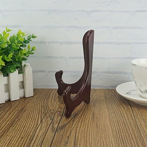 Artliving 6 Inch Wood-Like Plate Stand Holders - Set of 2