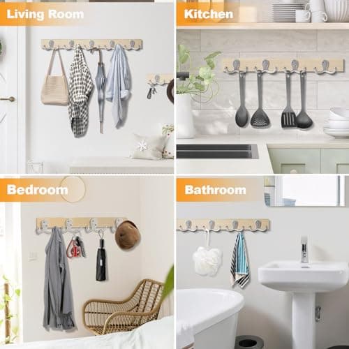 20 Pack Heavy Duty Silver Coat Hooks for Wall Hanging