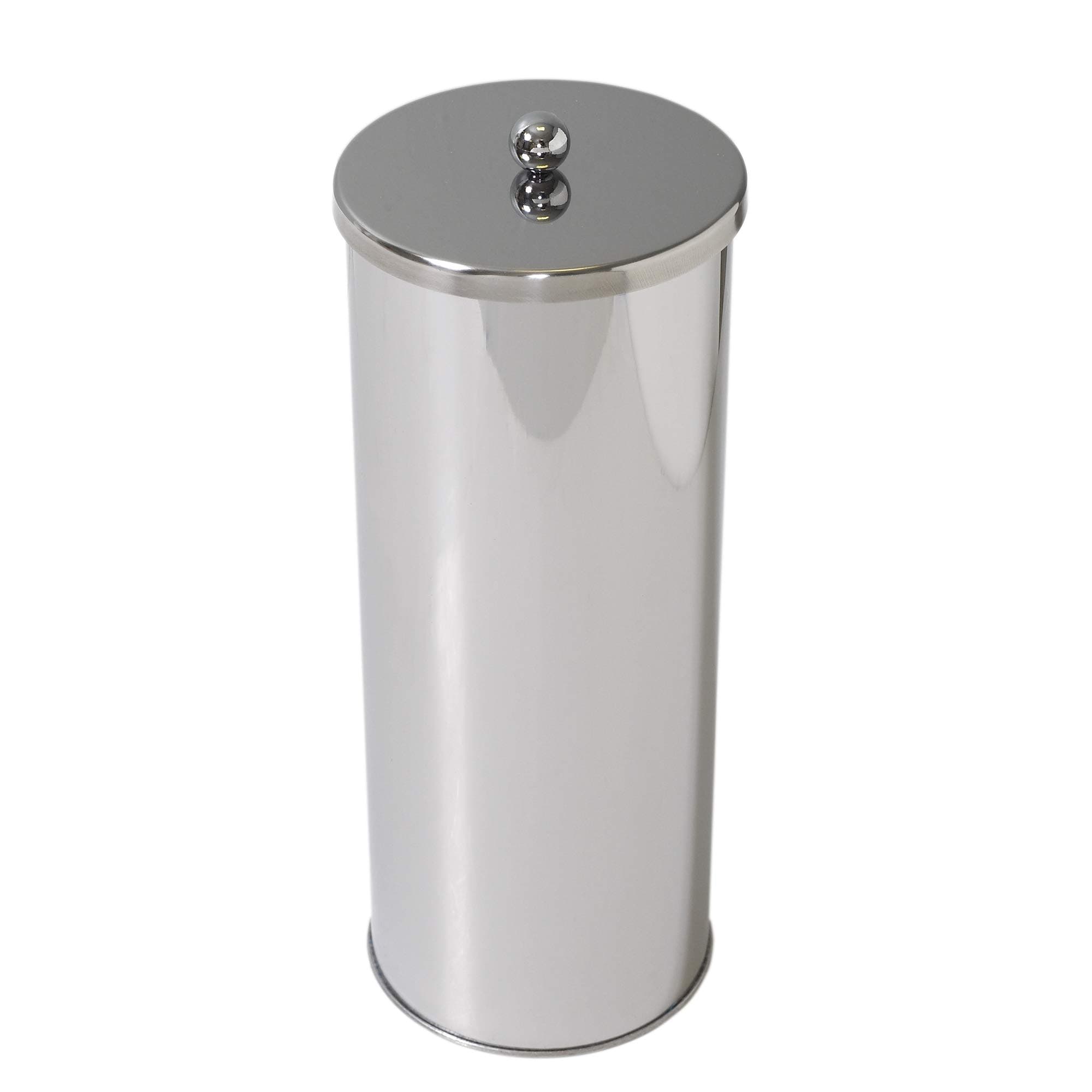 Zenna Home Rust-Resistant Stainless Steel TP Holder with Lid