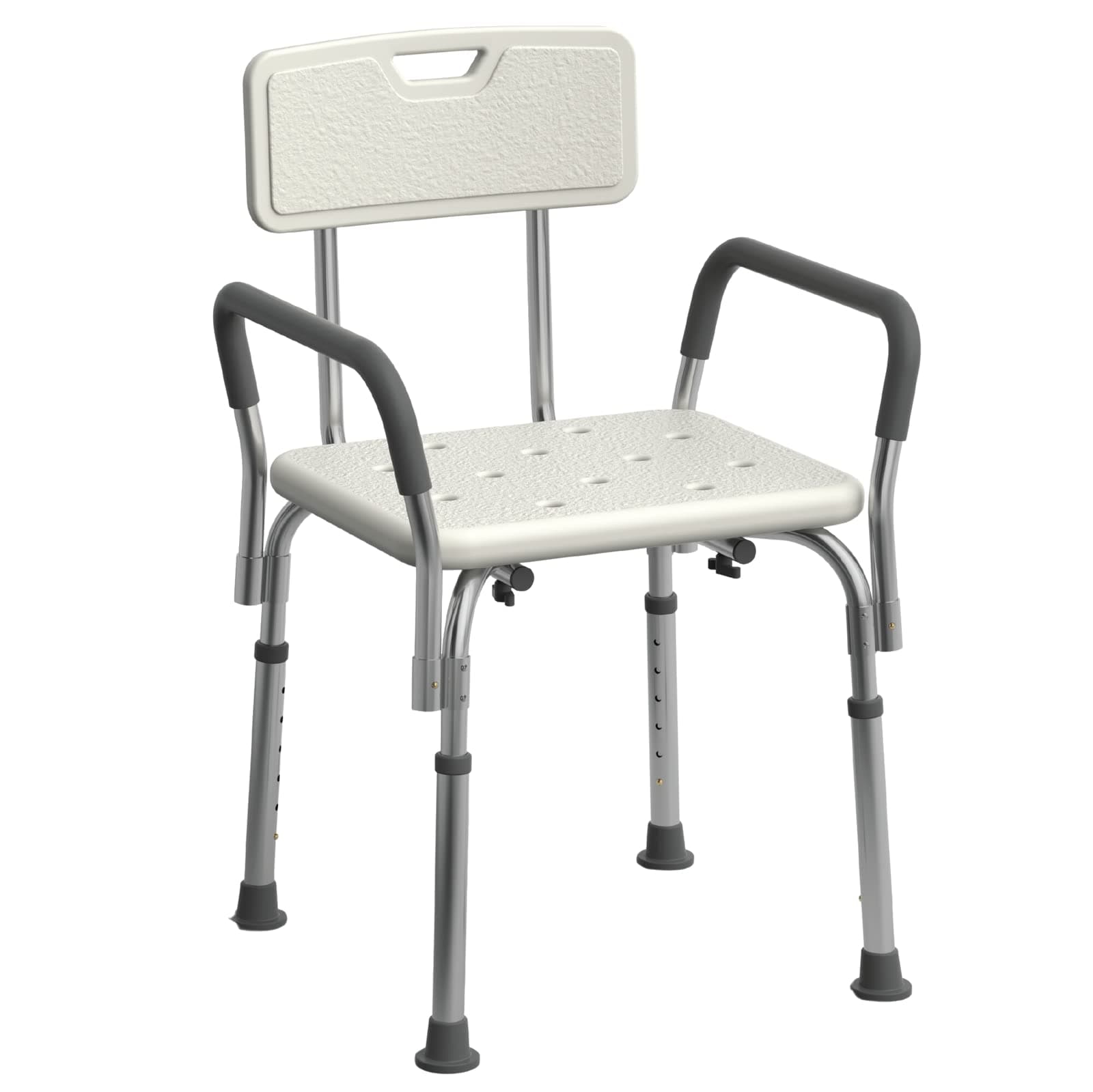 Medline Heavy Duty Slip Resistant Shower Chair with Padded Armrests