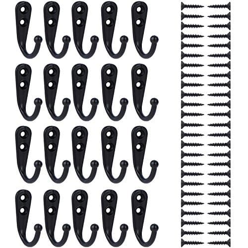 Concise Wall Mounted Hook Set for Coats and Robes