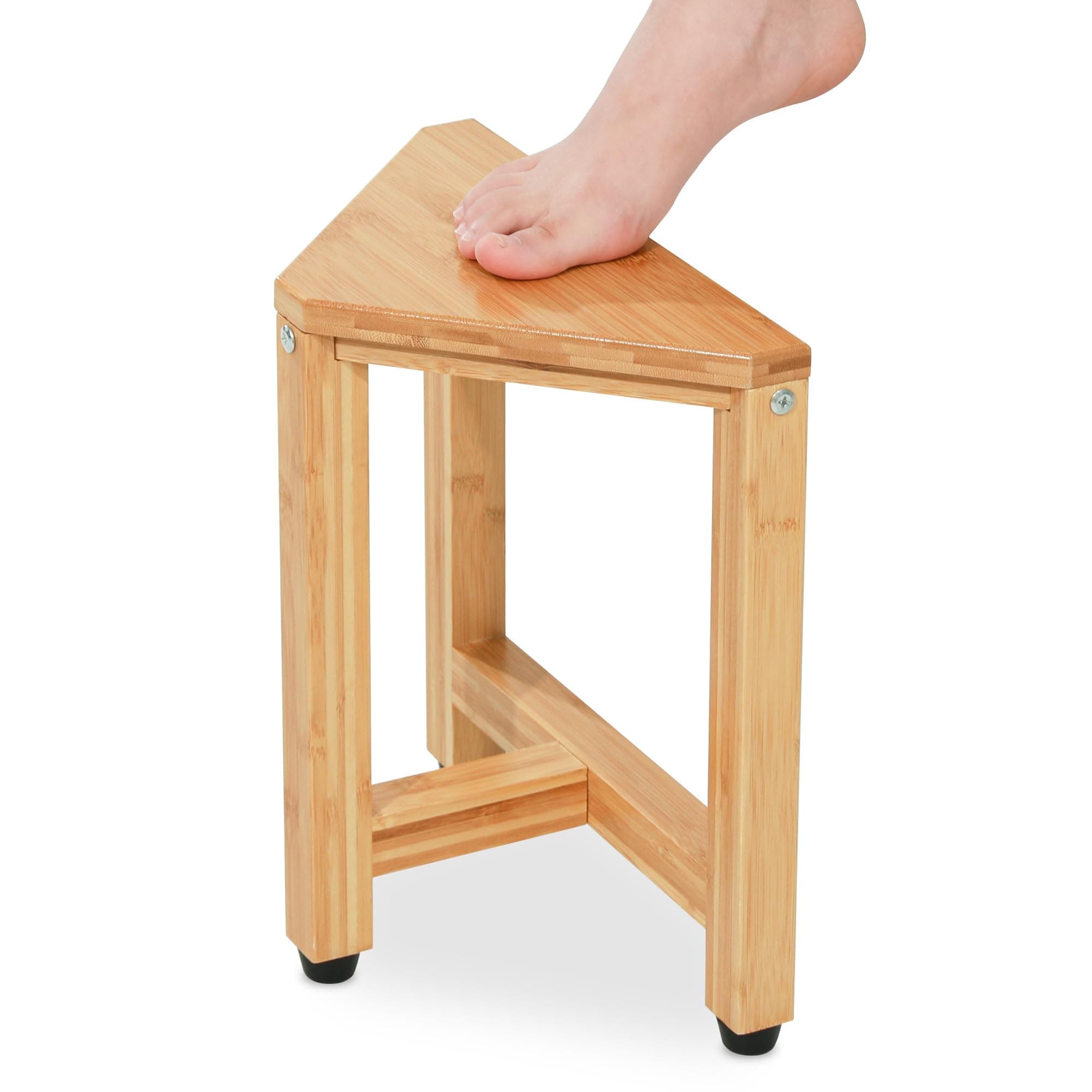 TYYIHUA Waterproof Corner Shower Stool for Leg Shaving - 13.2" Foot Rest Bench