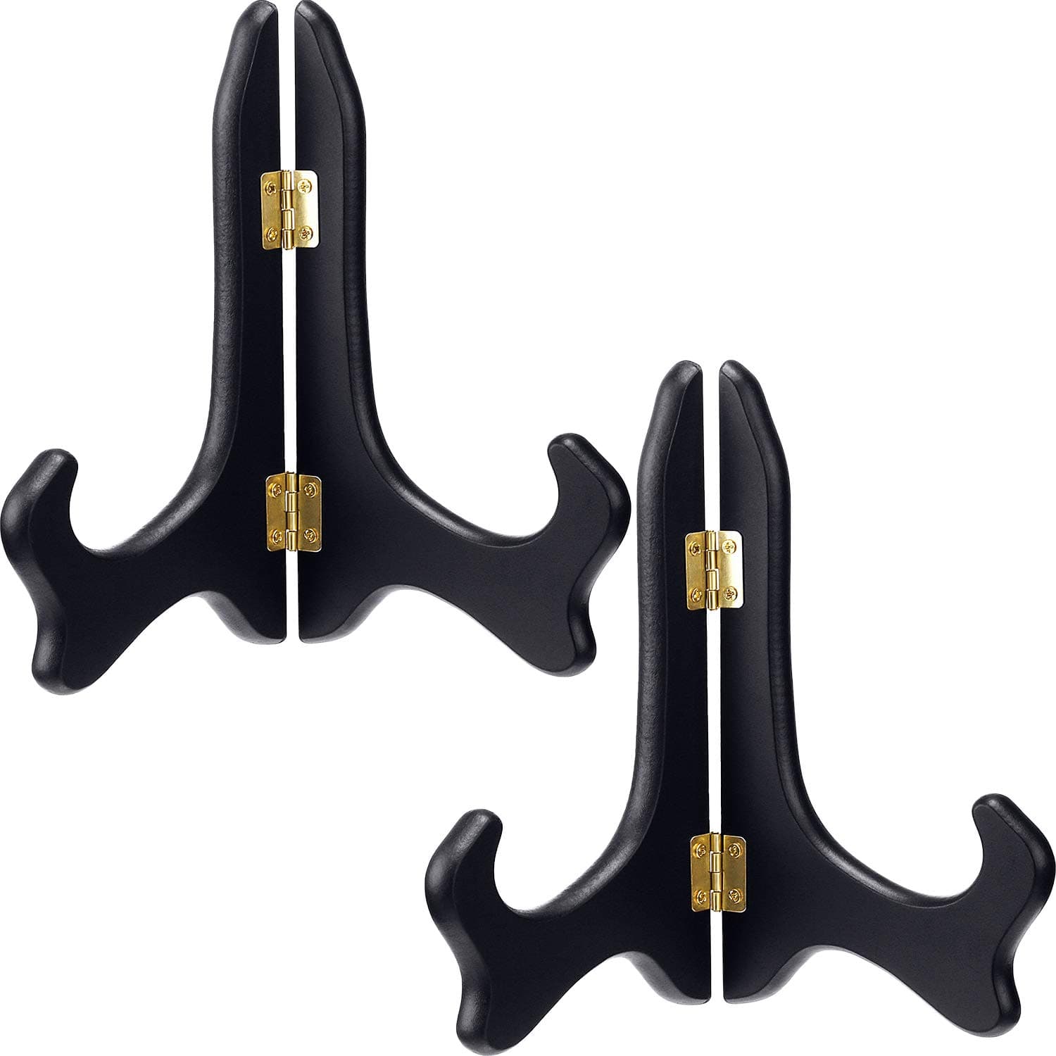Tatuo 2-Pack Wooden Plate Stands for Display and Decor