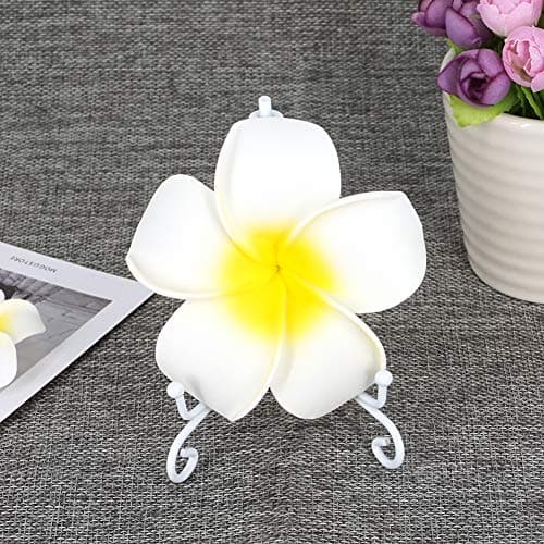 LIONWEI 4 Inch White IronPlate Stand Holder for Plates and Photos, 4pcs