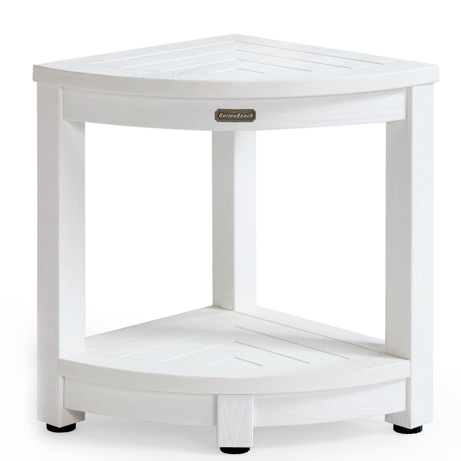 Shower Stool for Inside Shower with Adjustable Feet, Non-Slip, White