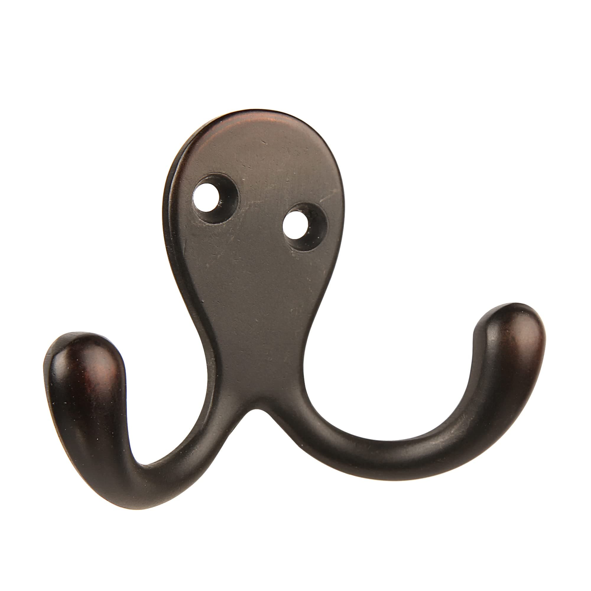 HASWARE Oil-Rubbed Bronze 6 PCS Double Prong Robe Hooks for Heavy Duty Hanging
