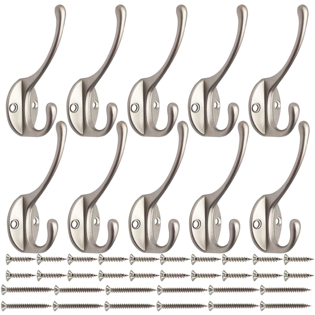 IBosins Silvy Heavy Duty Dual Coat Hooks Wall Mounted (Silvery)  
IBosins Silvy Heavy Duty Dual Coat Hooks for Home Entryway (Silvery)  
IBosins Silvy Heavy Duty Dual Coat Hooks with 40 Screws (Silvery)
