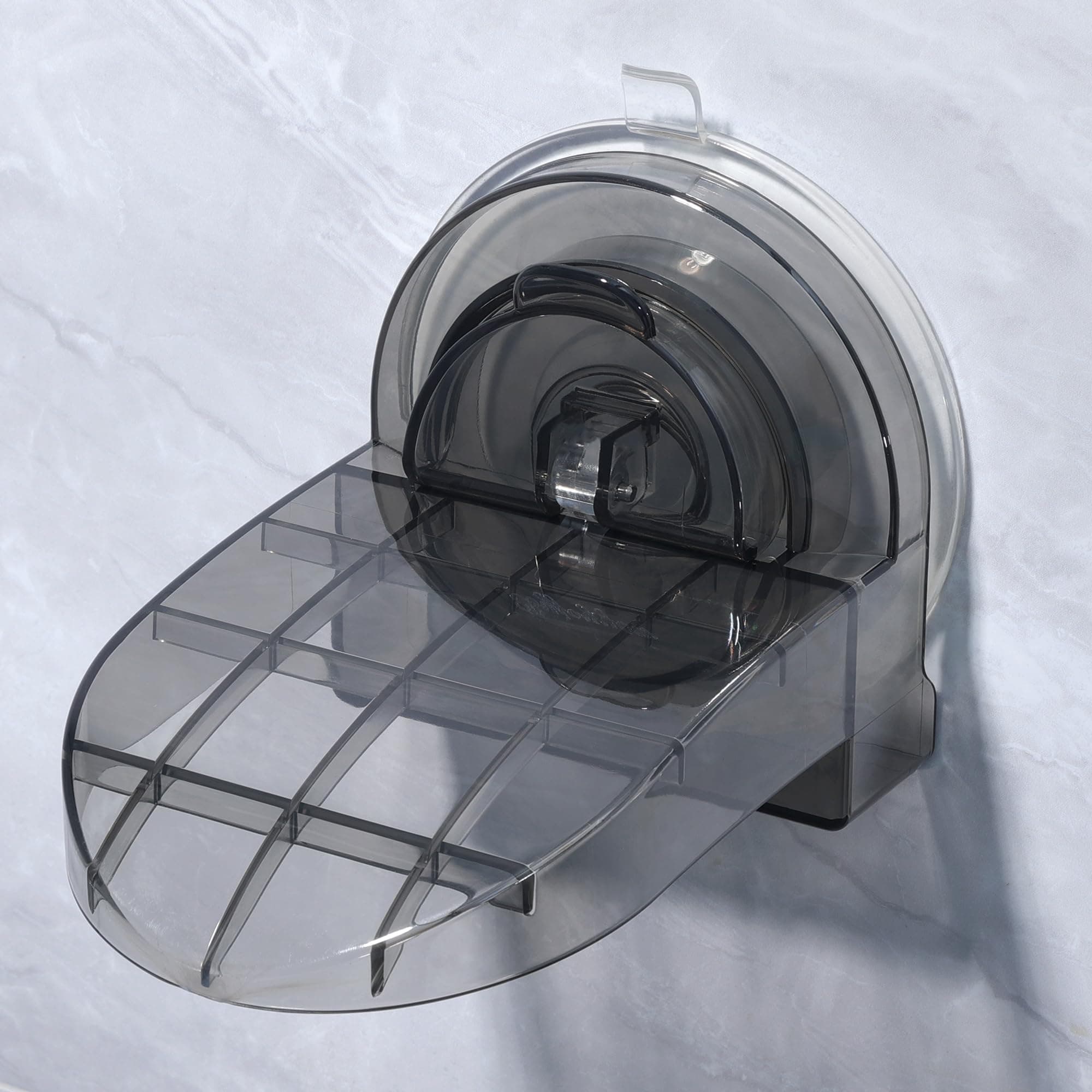 Antidious Bathroom Foot Rest for Leg Shaving, Reusable Suction Pedal (Black)