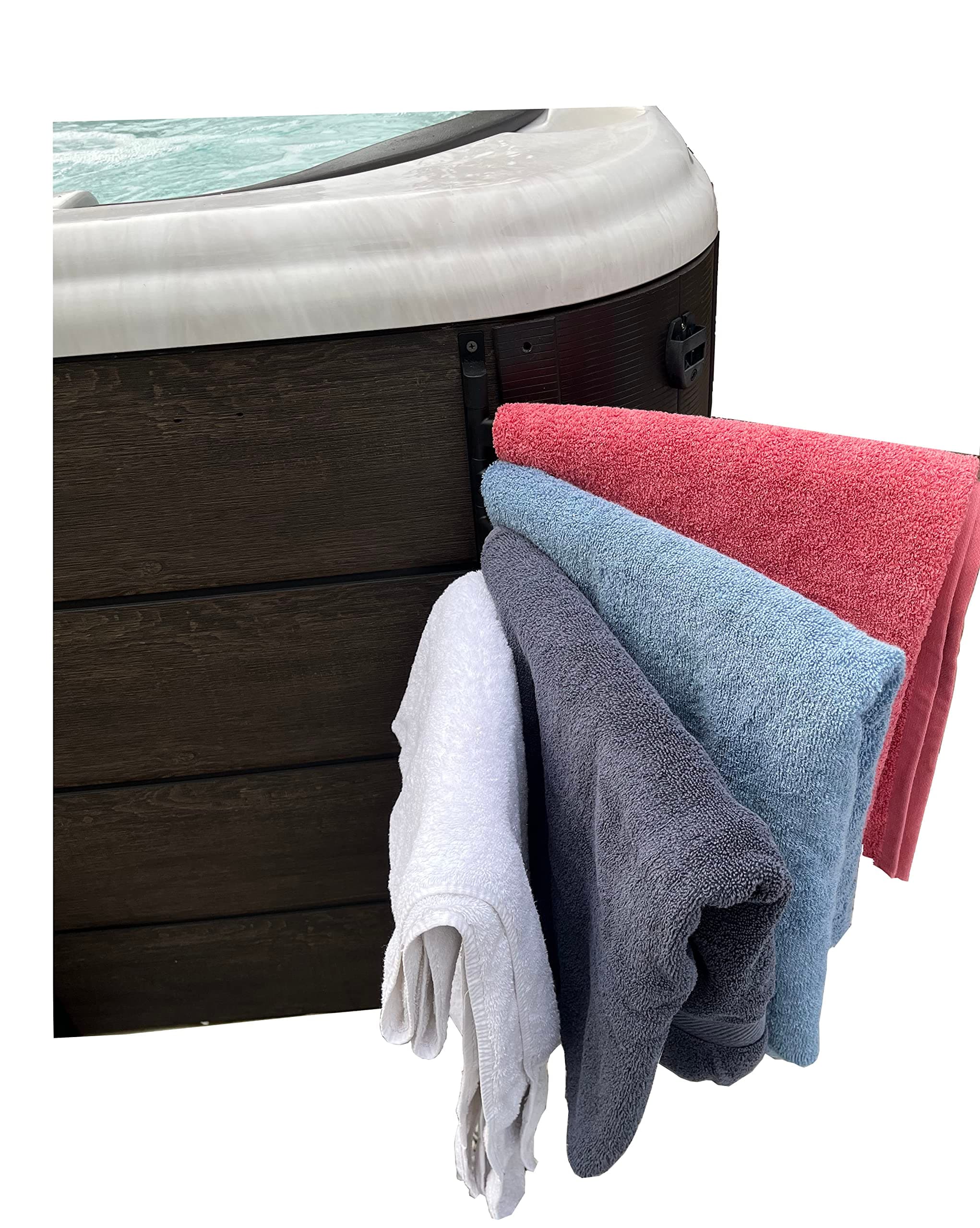 Indoor/Outdoor Towel Rack with 5 Bars for Hot Tubs, Pools, Saunas, Bathrooms & Patios