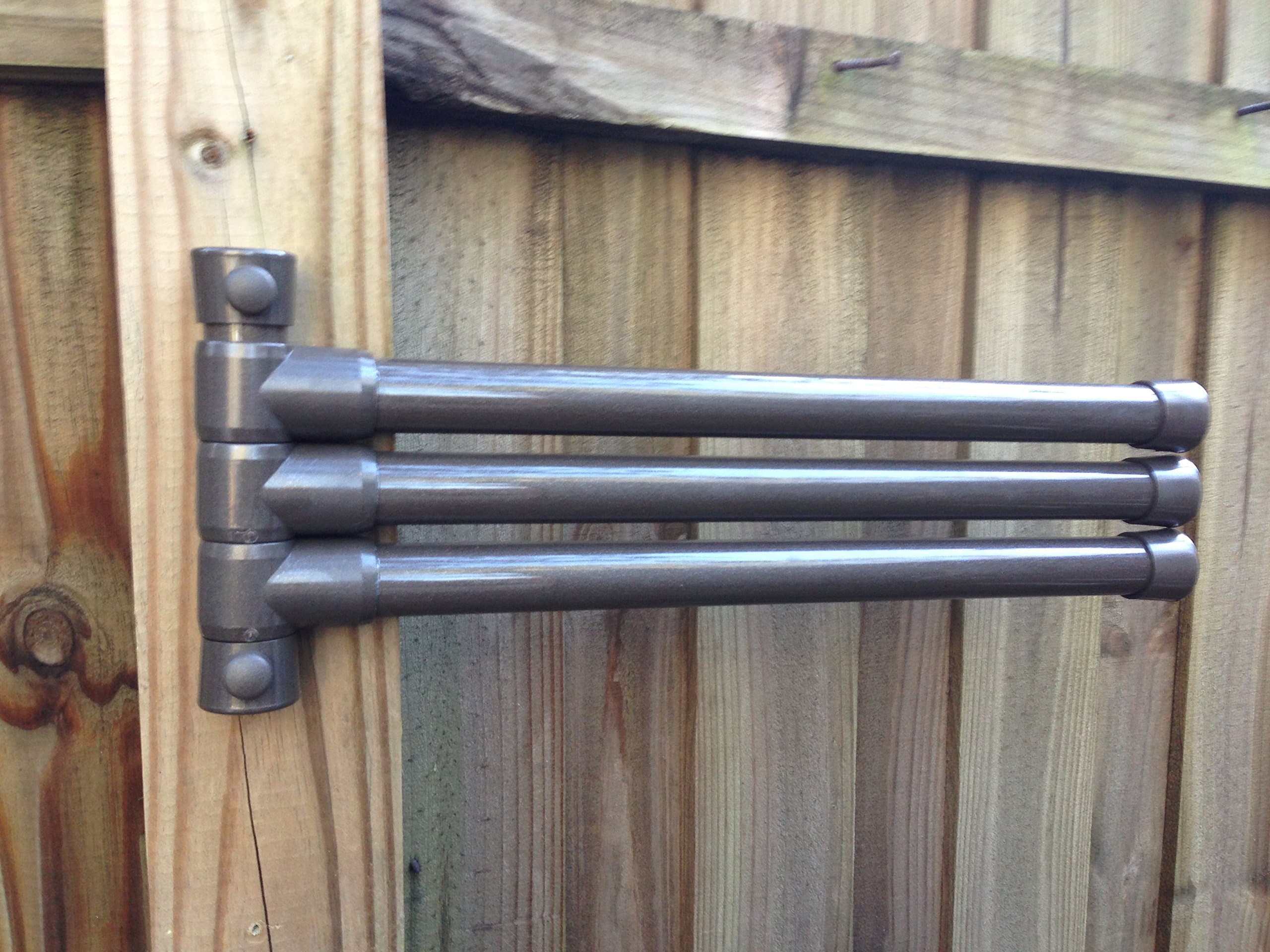 The Outdoor Lamp Co. Metal Bronze Patio Towel Holder Rack